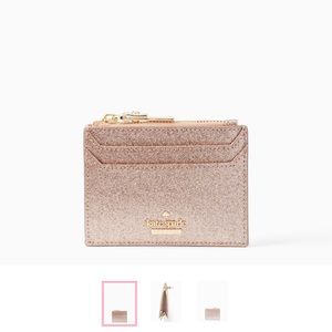 NWT Kate Spade Rose Gold Credit Card Holder